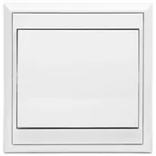 Wyłączniki światła i elektryczne - Łącznik Luna pojedynczy biały - miniaturka - grafika 1