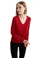 Swetry damskie - DeFacto Sweter normalny krój dla kobiet - sweter z golfem dla topów damski (czerwony, 3XL), czerwony, 3XL - miniaturka - grafika 1