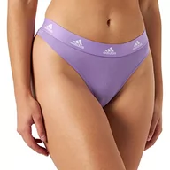 Majtki damskie - adidas Damskie majtki stringi, fioletowy, XL - miniaturka - grafika 1