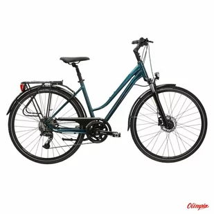 Rower damski Kross Trans 7.0 D 28 BG turkusowy/czarny połysk - Rowery - miniaturka - grafika 1