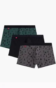 3-pack bokserki męskie 3MH-182-ZIEC/CZA/GRF, Kolor multicolour, Rozmiar M, ATLANTIC - Intymna - Majtki męskie - miniaturka - grafika 1