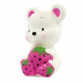 Zabawki sensoryczne - Squishy Jumbo Biały Miś Gniotek 13cm - miniaturka - grafika 1