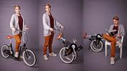 Hulajnogi - The-Sliders Lite Black gustowny i komfortowy, składany rower, hulajnoga 2w1, EAN 0590987662112 - miniaturka - grafika 1