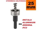 Otwornice - Otwornica szlifowana HSS 25 mm, wiertło do metalu, aluminium, drewna - miniaturka - grafika 1