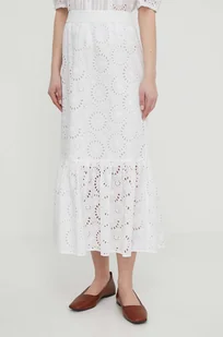 Joop! spódnica bawełniana kolor biały maxi rozkloszowana 3004214510017630 - Spódnice - miniaturka - grafika 1