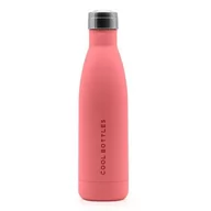 Zestawy naczyń dla dzieci - Cool Bottles Butelka termiczna 500 ml Triple cool Pastel Coral - miniaturka - grafika 1