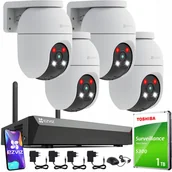 Rejestratory do monitoringu - Zestaw Monitoringu Wifi Ezviz 4X C8C 3K 5Mp Detekcja Rejestrator 8 Kanałów - miniaturka - grafika 1
