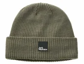 Czapki męskie - Czapka Jack Wolfskin PERGAMON BEANIE dusty olive - M - miniaturka - grafika 1