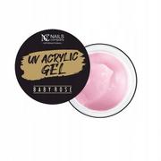 Utwardzacze do paznokci - NC Nails, Akrylożel UV Acrylic Gel Baby Rose, 50 g - miniaturka - grafika 1