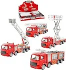 Samochody i pojazdy dla dzieci - Auto straż pożarna metalowa MIX - miniaturka - grafika 1