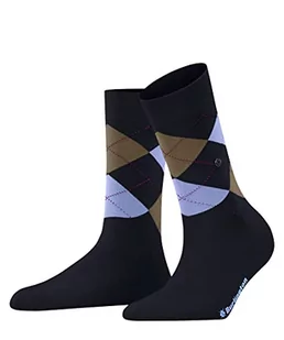 Burlington Kobiety Skarpety Covent Garden W SO Organiczna Bawełna z wzorem 1 Para, Niebieski (Marine 6121), 36-41 - Skarpetki damskie - miniaturka - grafika 1
