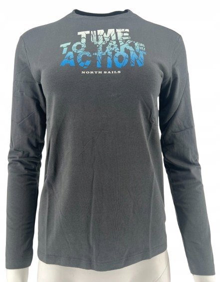 North Sails Szara Bluzka Długi Rękaw Z Nadrukiem Bawełniana 116 Kyb
