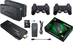 Ultra Parts MOCNA KONSOLA RETRO 20000 GIER + DWA PADY + KARTA 64GB GAME STICK GRA TV HDMI - Konsole i gry retro - miniaturka - grafika 1