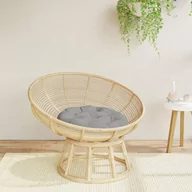 Poduszki na krzesła - vidaXL Okrągła poduszka, szara, Ø 60 x11 cm, tkanina Oxford - miniaturka - grafika 1