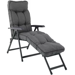Leżak ogrodowy z podnóżkiem Lena Lounger H024-07PB PATIO - Leżaki ogrodowe - miniaturka - grafika 1