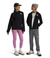 Kurtki i płaszcze dla chłopców - THE NORTH FACE NF0A8AZKJK3 TEEN GLACIER F/Z KAPTUREM Kurtka Unisex TNF CZARNA Rozmiar XL - miniaturka - grafika 1