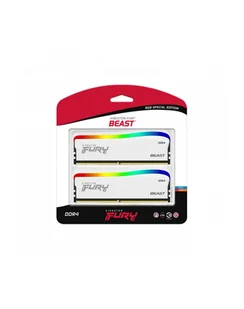 Kingston FURY 16GB (2x8GB) 3600MHz CL17 Beast White RGB - Pamięci RAM - miniaturka - grafika 2
