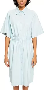 ESPRIT Collection Sukienka koszulowa o wyglądzie skóry, Light Aqua Green, 42 - Sukienki - miniaturka - grafika 1