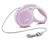 Smycze dla psów - FLEXI New Comfort, linka 3m, rozm. XS do 8kg, różowa - miniaturka - grafika 1