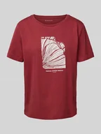 Koszulki i topy damskie - T-shirt o kroju regular fit z czystej bawełny - miniaturka - grafika 1
