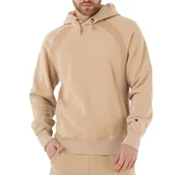 Bluzy męskie - Bluza Champion Waffle Insert Reverse Weave Hoodie 218643-MS039 - beżowa - miniaturka - grafika 1