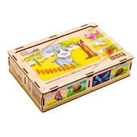 Puzzle - Puzzle 4w1 Drewniane Zwierzęta Domowe - miniaturka - grafika 1