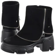 Botki damskie - Botki Czarne 07145-01/00-8 (MA1458-a) Maciejka - miniaturka - grafika 1