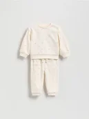 Komplety dla niemowląt - Reserved - Dwuczęściowy komplet dresowy - złamana biel - miniaturka - grafika 1