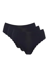 Gorteks Figi Lucky Czarne 3-pak Czarny 38 - Majtki damskie - miniaturka - grafika 1