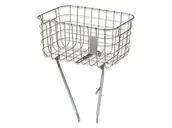 Koszyki rowerowe - Basil Kosz na przednią oś ROBIN 26"-28", stalowy silver cloud A-BAS-11219 - miniaturka - grafika 1