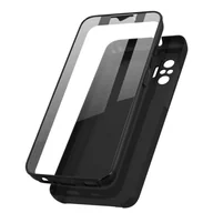 Etui i futerały do telefonów - Etui 360° do Xiaomi Redmi Note 10 / 10s Elastyczny przód i sztywny tył – czarne - miniaturka - grafika 1