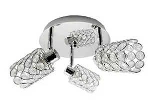 Candellux YORK Plafon 3X40W G9 Chrom KRYSZTAŁKI PRZEŹROCZYSTE 98-00125 - Lampy sufitowe - miniaturka - grafika 1