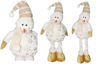 Ozdoby bożonarodzeniowe - BAŁWAN ŚWIĄTECZNY TELESKOPOWY DUŻY 60CM FIGURKA - miniaturka - grafika 1