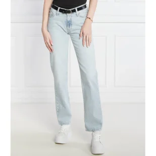 CALVIN KLEIN JEANS Jeansy | Straight fit - Spodnie damskie - miniaturka - grafika 1