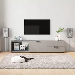 Stojaki pod głośniki, 2 szt, srebrne, szkło hartowane, 1 słupek Lumarko! - Głośniki - stojaki i akcesoria - miniaturka - grafika 1