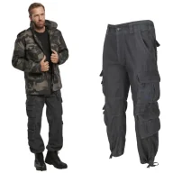 Odzież taktyczna i umundurowanie - Spodnie Długie Męskie BRANDIT Pure Vintage - Anthracite 4XL - miniaturka - grafika 1