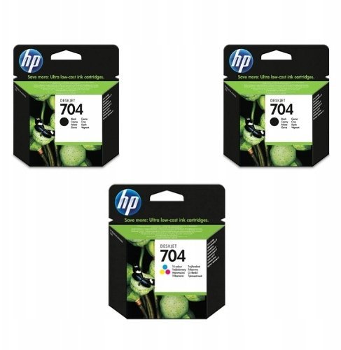 Tusz HP 704 Komplet Tusze Oryginalne 2xCN692AE CN693AE 2XCN692AE+CN693AE