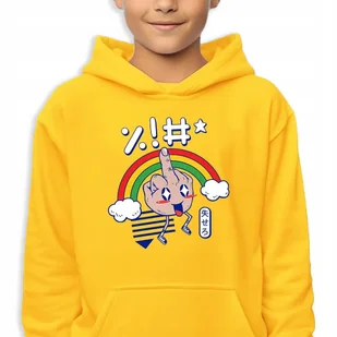Bluza Dziecięca Z Kapturem 128 Cm Rainbow Wysoka Jakość Mix Wiele Wzorów - Bluzy dla dziewczynek - miniaturka - grafika 1
