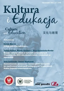 Kultura i edukacja Nr 1 / 2024 - Książki o kulturze i sztuce - miniaturka - grafika 1