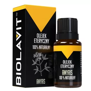 Biolavit Biolavit Biolavit Olejek eteryczny amyrisowy 10 ml OET-AMR-10 - Aromaterapia - miniaturka - grafika 1