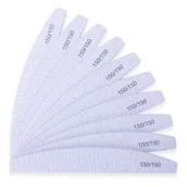 Akcesoria do paznokci - 10X Pilnik Do Paznokci Łódka Zebra 150/150 Pakiet - miniaturka - grafika 1