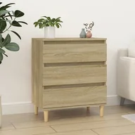 Komody - vidaXL Komoda, dąb sonoma, 60x35x70 cm, materiał drewnopochodny - miniaturka - grafika 1