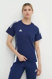 Koszulki sportowe damskie - adidas Performance t-shirt treningowy Tiro 24 kolor granatowy IR9354 - grafika 1