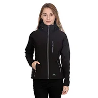 Kurtki damskie - Trespass damskie Bela II kurtka softshell wodoszczelne o Zdejmowany kaptur, czarny, l FAJKSSM20002_BLKL - miniaturka - grafika 1