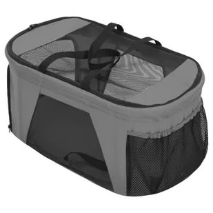 Dwupiętrowy, składany wózek dla psa, szary, 83x48x97 cm, Oxford Lumarko! - Sprzęt podróżny i transportery dla psów - miniaturka - grafika 10