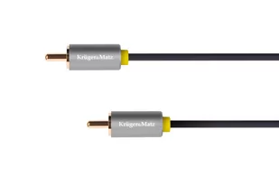 Kruger&Matz Krüger&amp;Matz Basic Kabel 1RCA-1RCA 1m KM1201 KM1201 - Kable - miniaturka - grafika 1