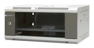 EmiterNet Szafa wisząca niedzielona 19'' 4U, drzwi blacha/szkło, 600×450×280mm szer./gł./wys. - Szafy rack - miniaturka - grafika 1