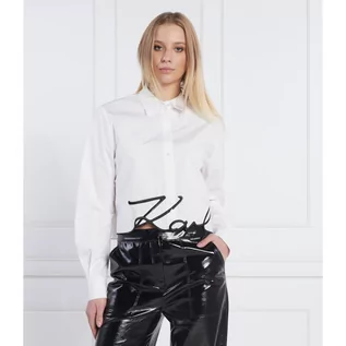 Koszule damskie - Karl Lagerfeld Koszula | Cropped Fit - grafika 1