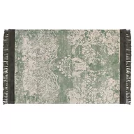 Dywany - Dywan z wiskozy 140 x 200 cm zielony z beżowym AKARSU - miniaturka - grafika 1