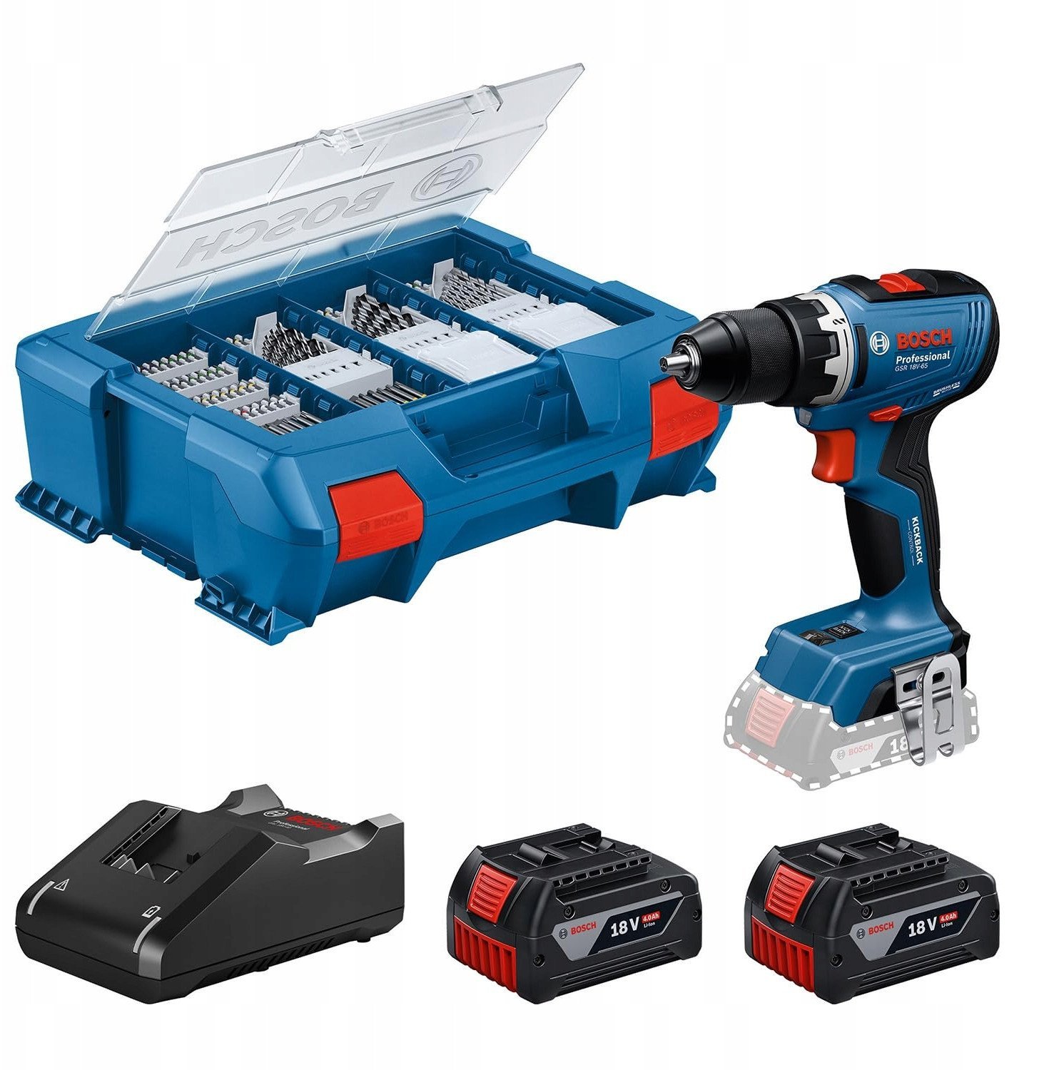 Bosch GSR 18V-65 2 x akumulator 5 Ah 06019N3207